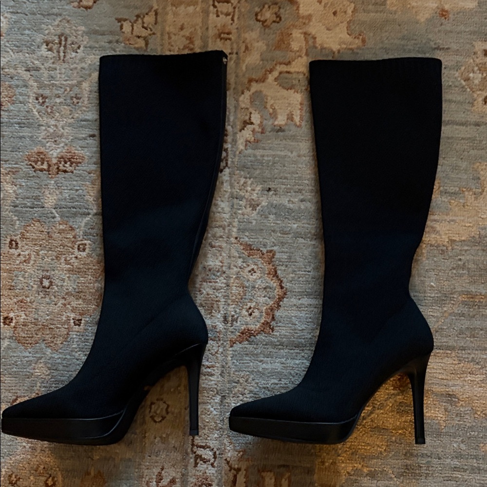 Cosy island knee high stretchy boots platform